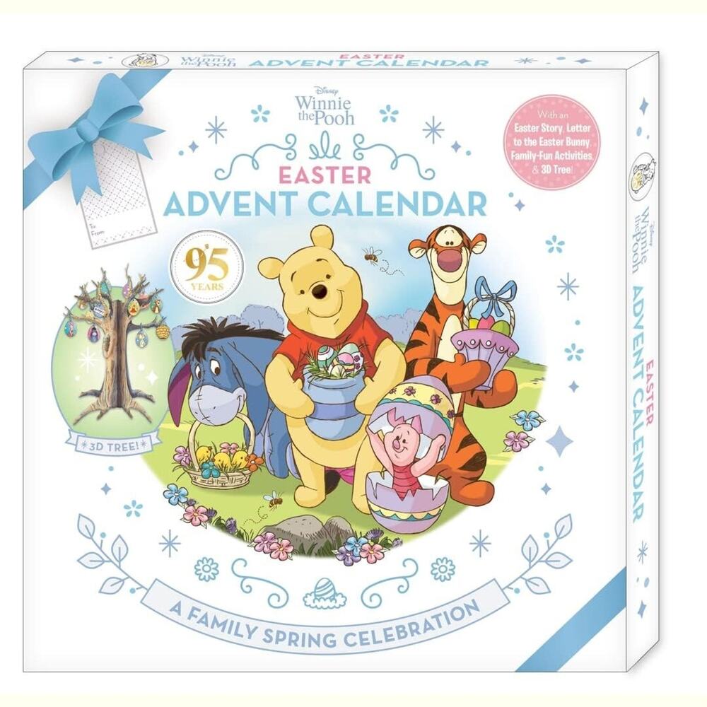 Disney Winnie the Pooh Easter Advent Calendar Box Set 3D Tree Letter to Bunny